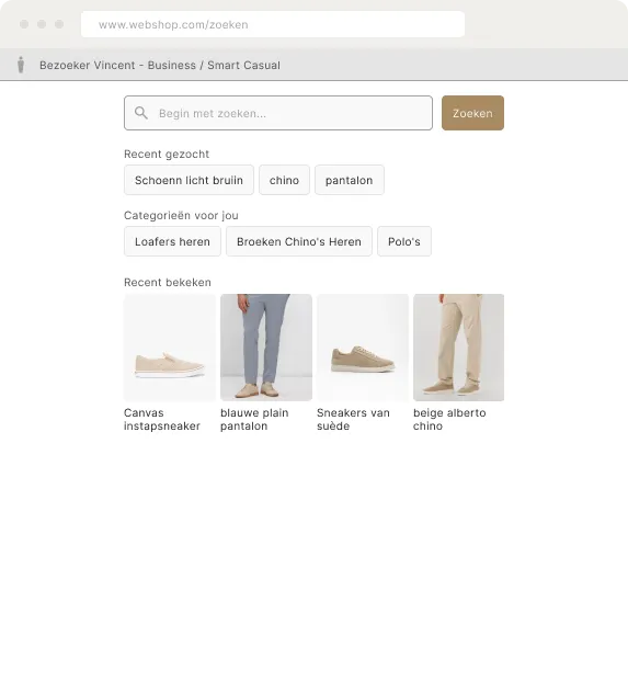 Voorbeeld van AI Search